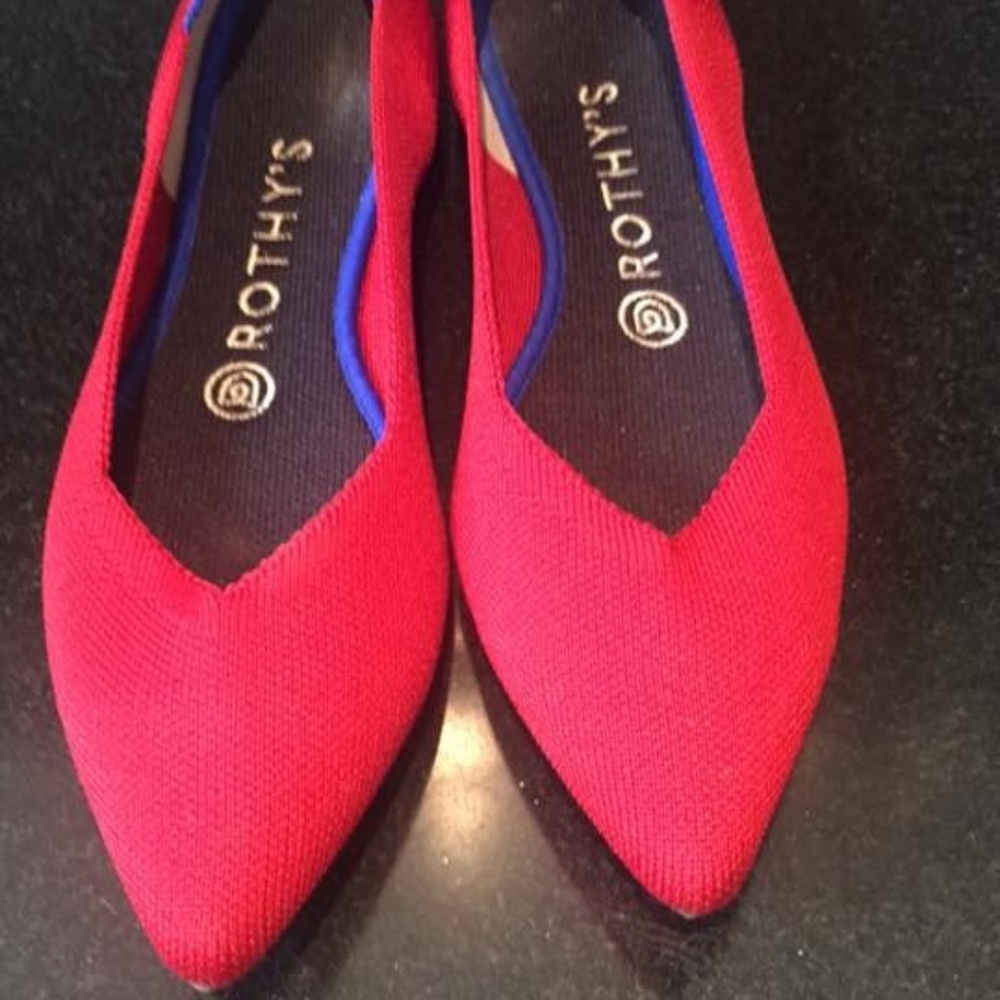 Rothy's Chili Red Shoes, Sz 8